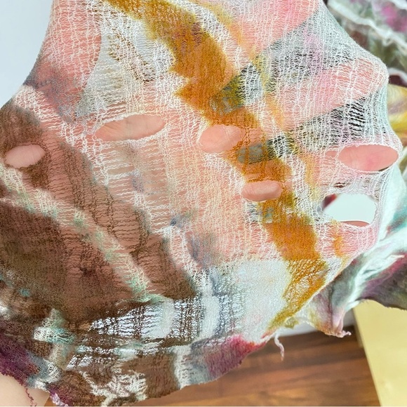 FP Free People We The Free Midi Tunic Dress Womens Small Geode Tie Dye Mesh Back - Picture 11 of 16